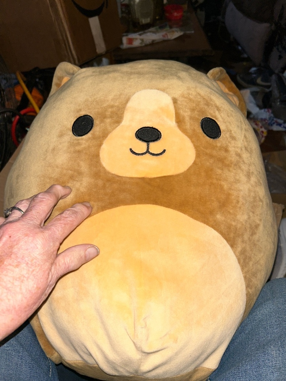 Squishmallows Brown and Tan Bear Plush